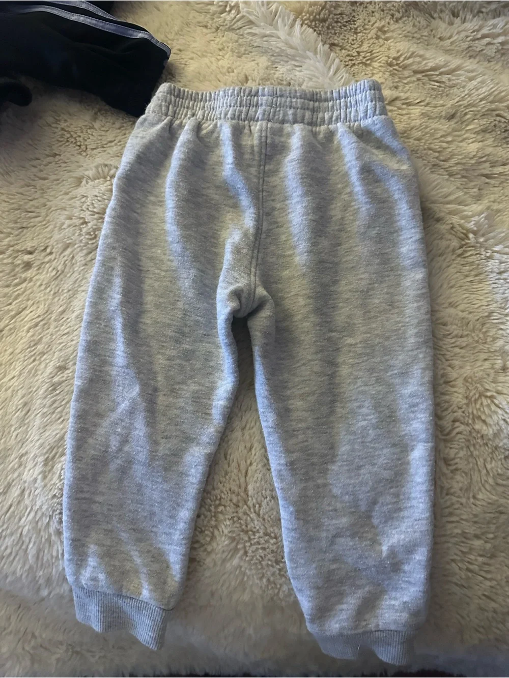Champion Grey Kids Logo Joggers with Navy & Red Accents